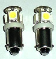 Coppia di Led ad Alta luminosit a 5 Led SMD , H6W Ba9s