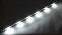 Barra In Alluminio Ultra Slim da 6 Power Led Bianco Freddo Mod. Alluminio