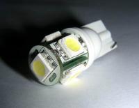 Led Superlux T10, W5W 5 Led - White