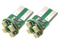 Coppia lampade a 4 Led SMD T10, W5W - Xenon Ultrawhite