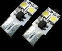 Coppia Led T10 W5W CON 4 SMD NO ERRORE CHECK LUCI Resistenza Integrata