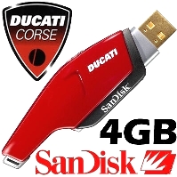 Pen Drive 4 GB - Ducati Sandisk