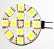 Lampada LED G4 con 12 SMD 9V-30V DC Bianco Freddo