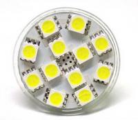 Lampada LED MR11 con 12 SMD 12V Bianco Freddo